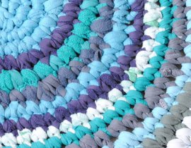 upcycled t shirt crochet bath mat